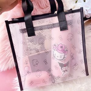 Hello Kitty Mesh Tote bag (pink)